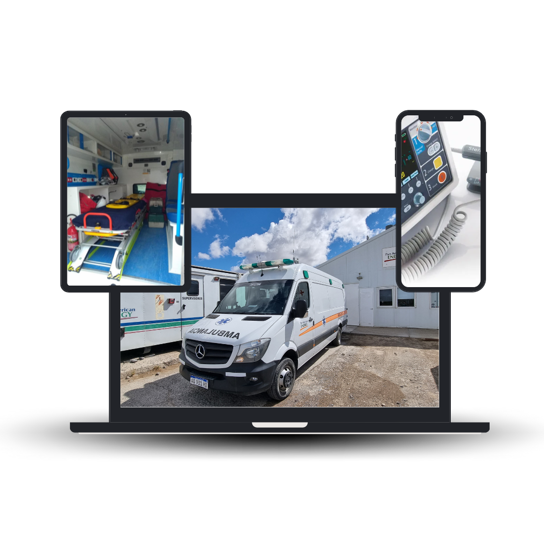 Ambulancia, equipamiento y dispositivos de emergencia